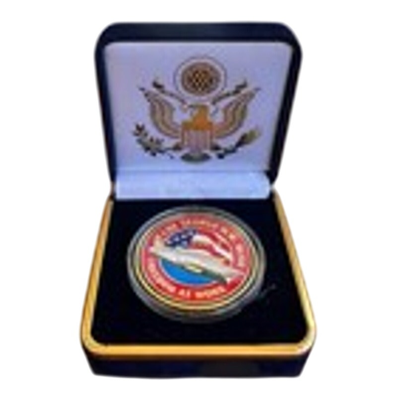 Department of Energy (DOE) Challenge Coin With Blue Velvet Case. Fast Shipping!