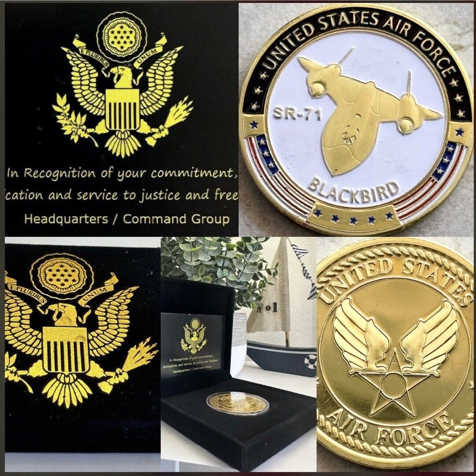 U S AIR FORCE SR-71 BLACKBIRD Challenge Coin USA