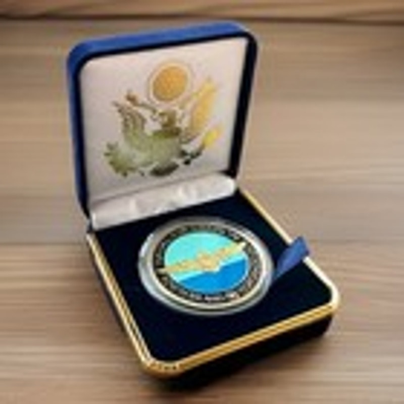 Department of Energy (DOE) Challenge Coin With Blue Velvet Case. Fast Shipping!