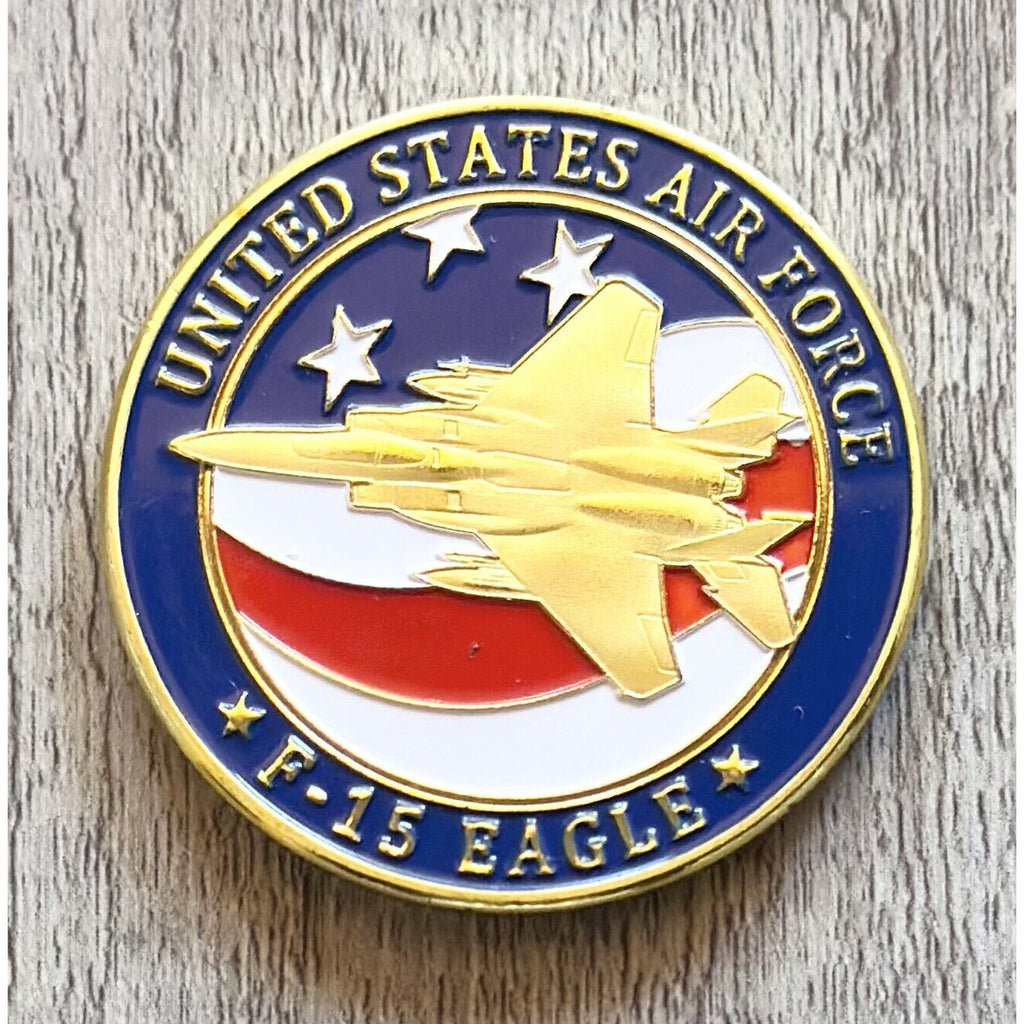 U S AIR FORCE F-15 STRIKE EAGLE Challenge Coin USA F