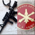 2pcs Air Defense Artillery U.S. Army Combat branch And Dog Tag Challenge Coin