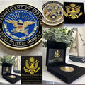 DOD Department Of Defense Pentagon Challenge Coin With Retirement Award