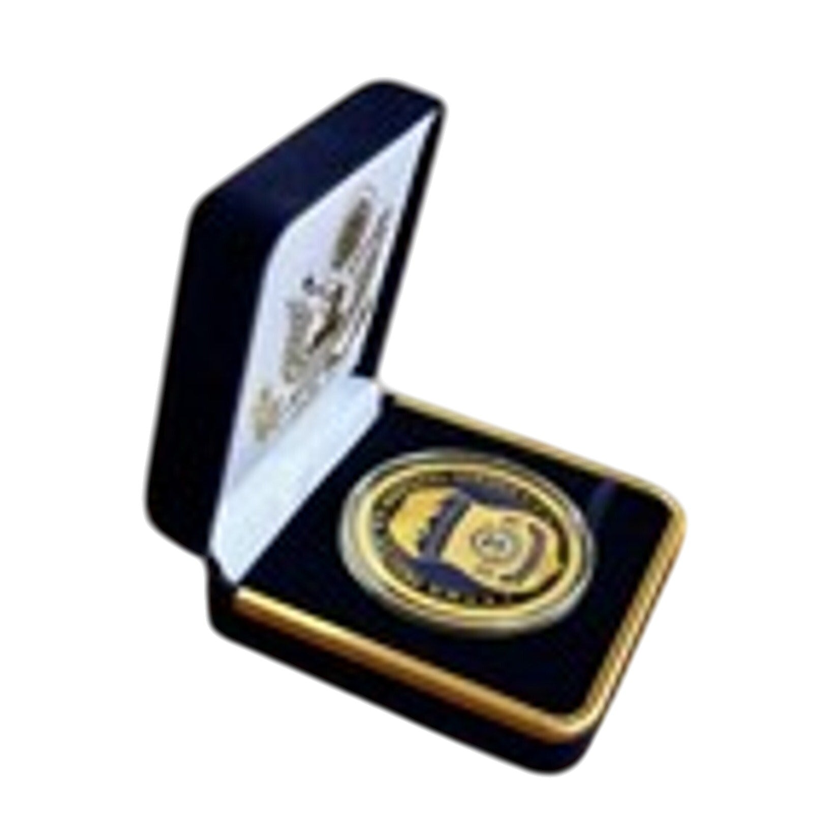 Copied - U S Federal Air Marshal Challenge Coin With Blue Velvet Case. Fast Shipping!