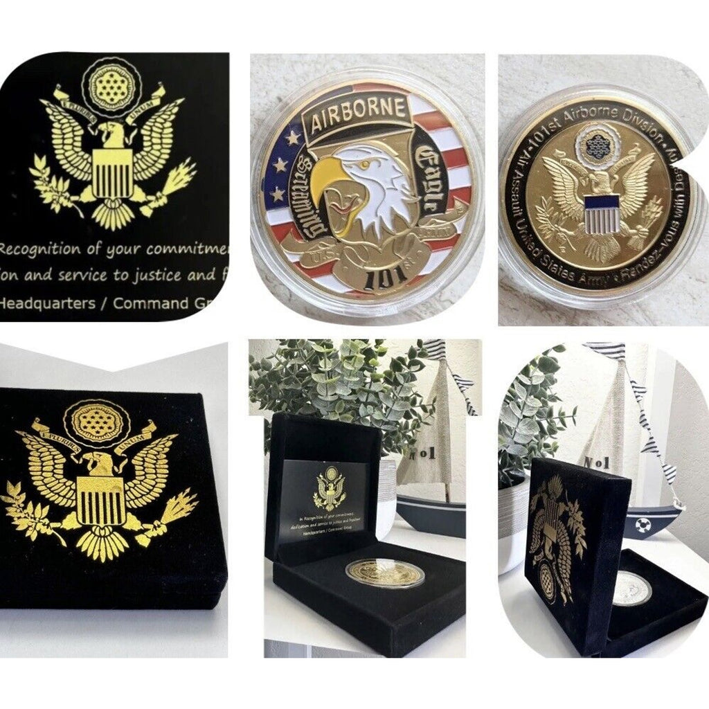 Lot Of 2 95th Civil Affairs Brigade And 101st Airborne Challenge Coin USA Army
