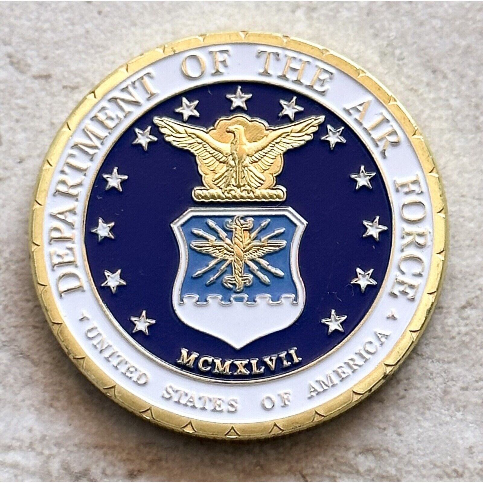 U S AIR FORCE Aircraft C-5 GALAXY Challenge Coin USA-AF with case