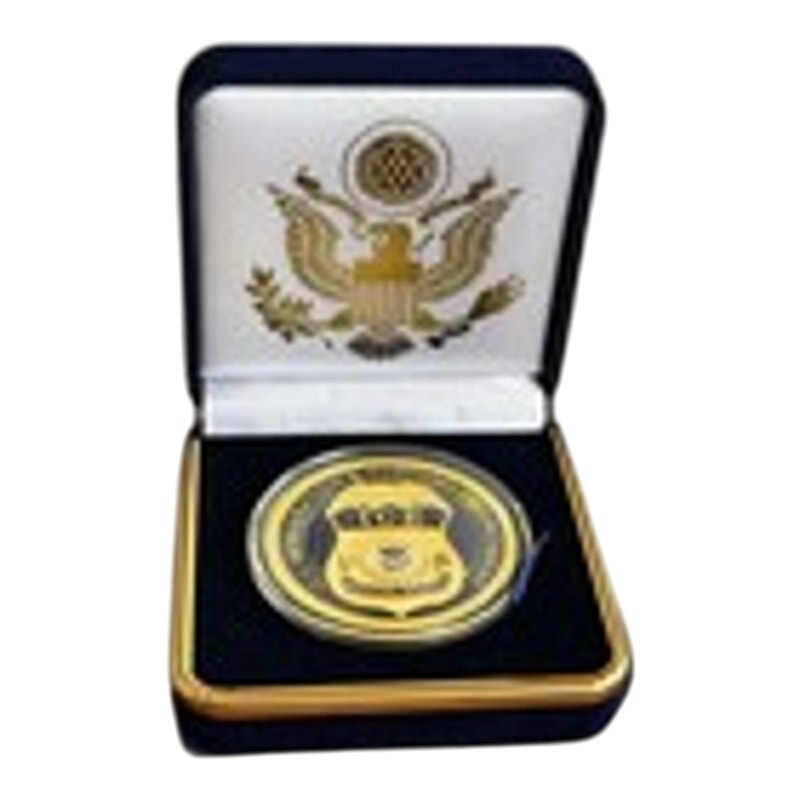 Department of Energy (DOE) Challenge Coin With Blue Velvet Case. Fast Shipping!