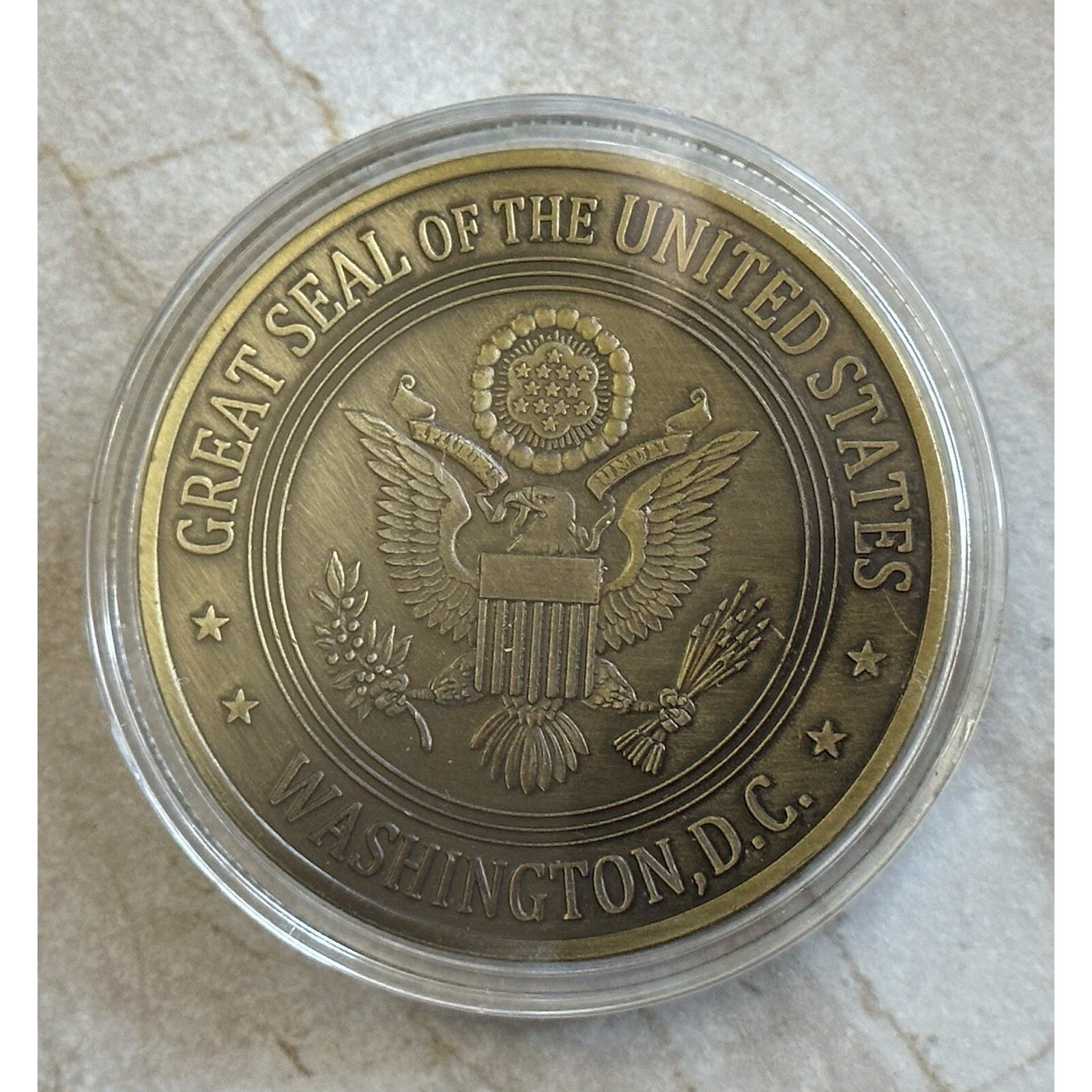 FBI Challenge Ultra Rare ILAF Department of Justice FBI Coin W/ Retirement Award