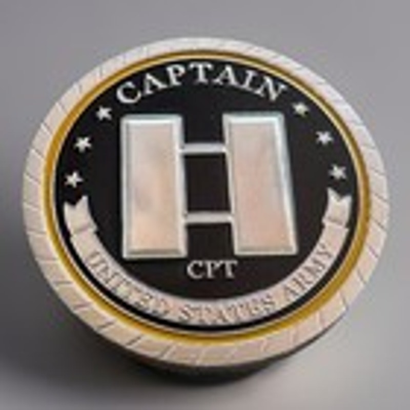 US ARMY CAPTAIN RANK CHALLENGE COIN MILITARY. New! Perfect Gift!