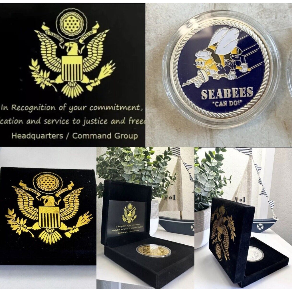 US NAVY SEABEES "CAN DO!" Challenge Coin - Fast Shipping USN