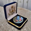 Department of Energy (DOE) Challenge Coin With Blue Velvet Case. Fast Shipping!