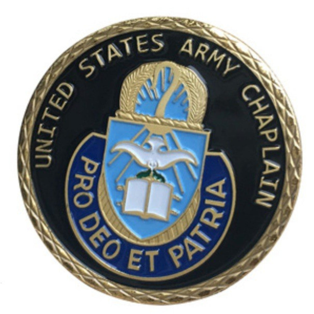 2pcs Army Rank 2LT 2nd O-2 And Chaplain Coin