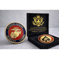 US MARINE CORPS SPECIAL OPERATIONS COMMAND Challenge Coin w/ Achievement Award