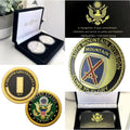 2pcs Army Rank 2LT 2nd O-2 And 10 Th Mountain Division Coin
