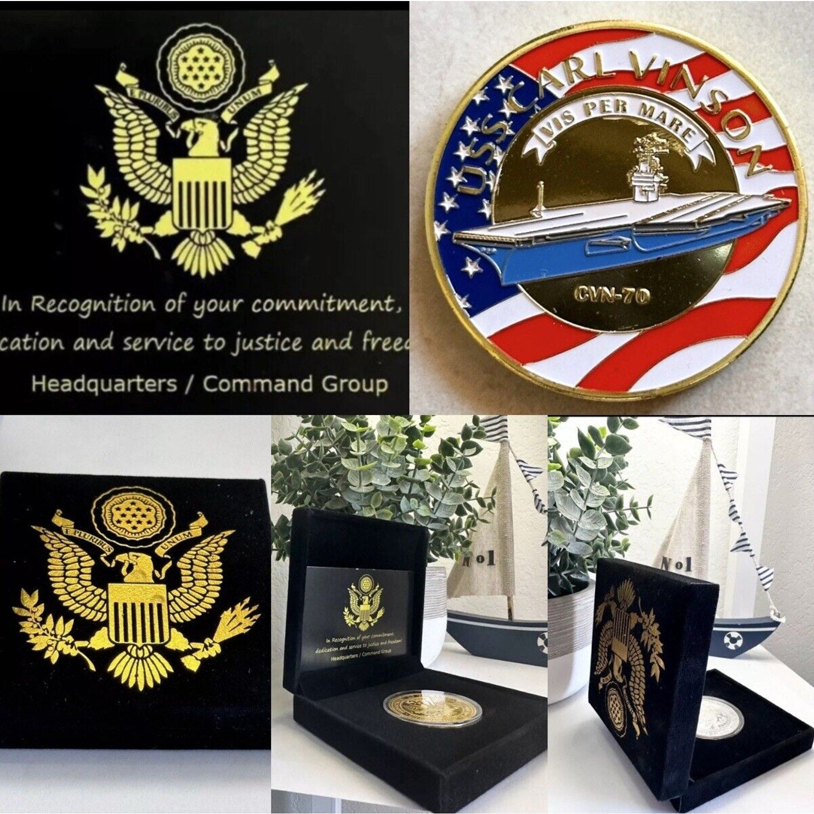 US NAVY - USS CARL VINSON CVN-70 Challenge Coin-USN