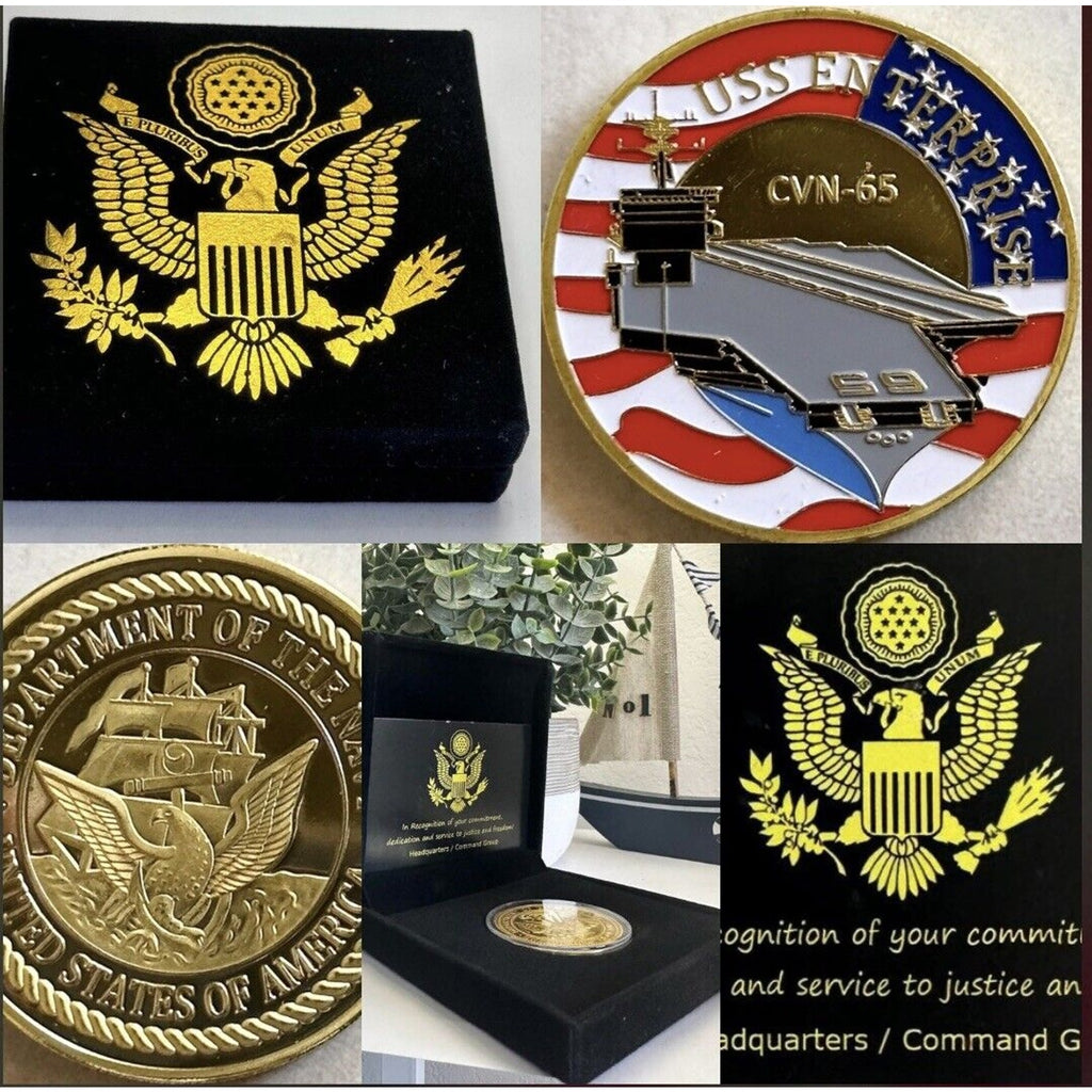 US NAVY - USS ENTERPRISE CVN-65 Challenge Coin USA