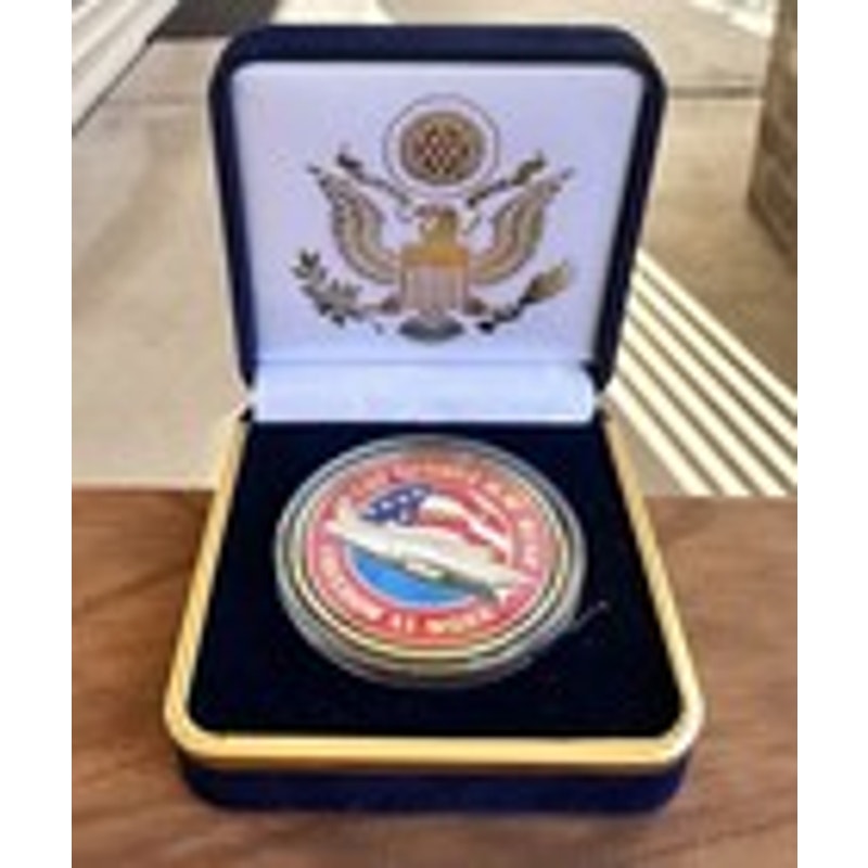Department of Energy (DOE) Challenge Coin With Blue Velvet Case. Fast Shipping!