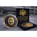 SAN DIEGO Police Department "America's Finest" St Michael w/ Retirement Award