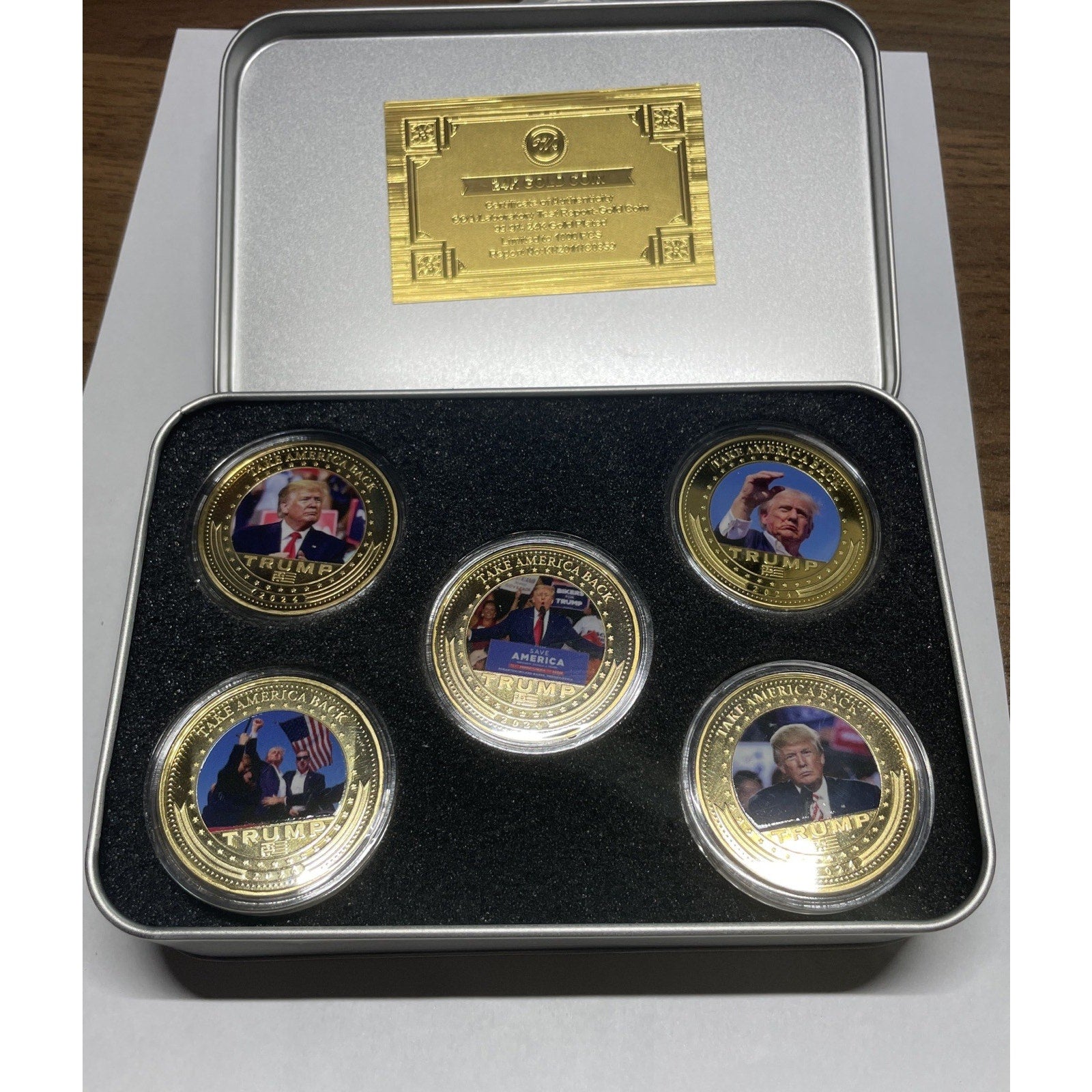 24k Gold Coin Donald Trump