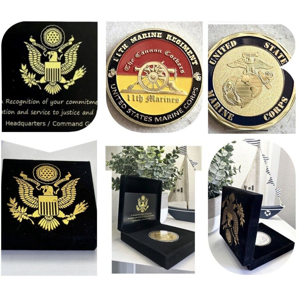 US MARINE CORPS - 11th MARINE REGIMENT Challenge Coin USMC