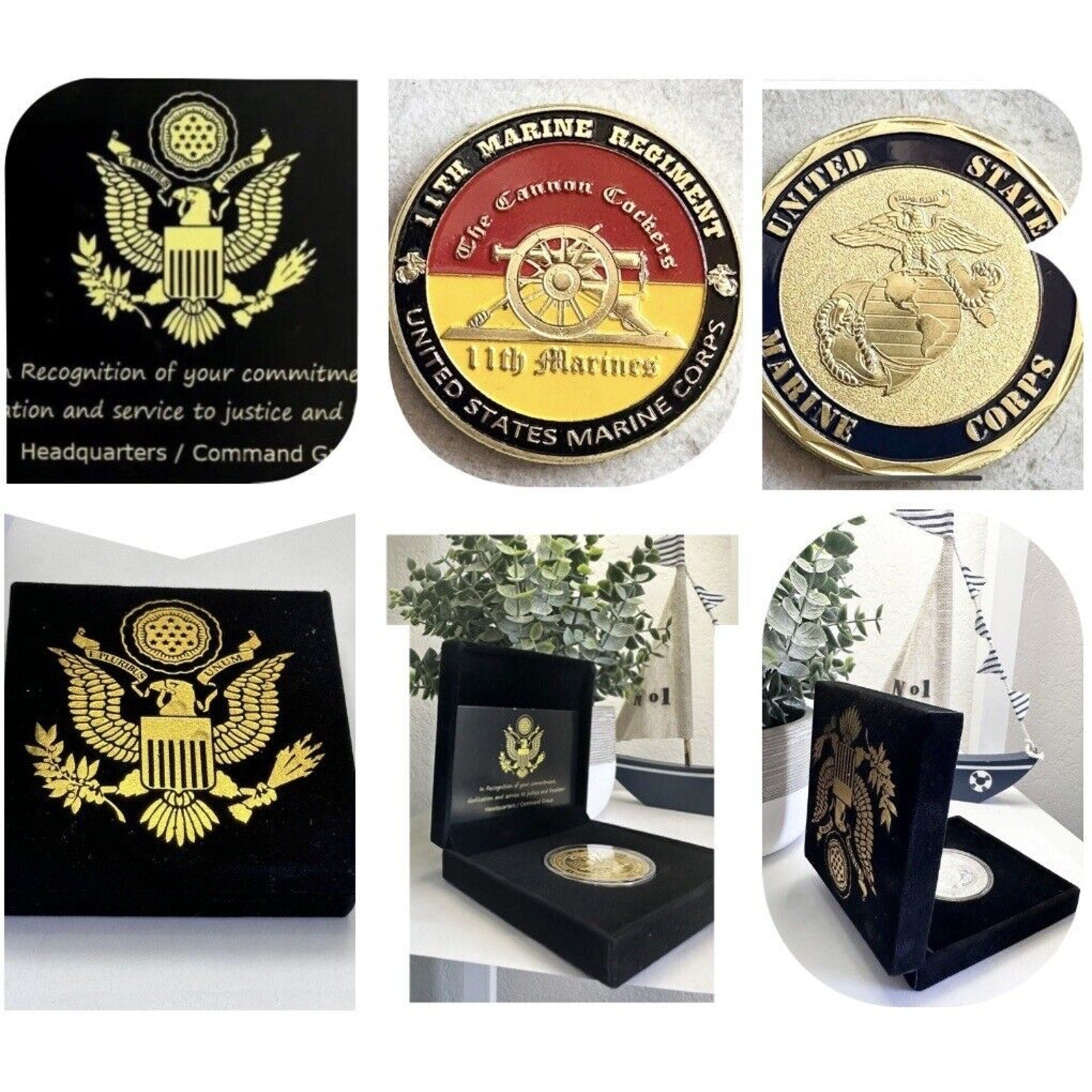 US MARINE CORPS - 11th MARINE REGIMENT Challenge Coin USMC