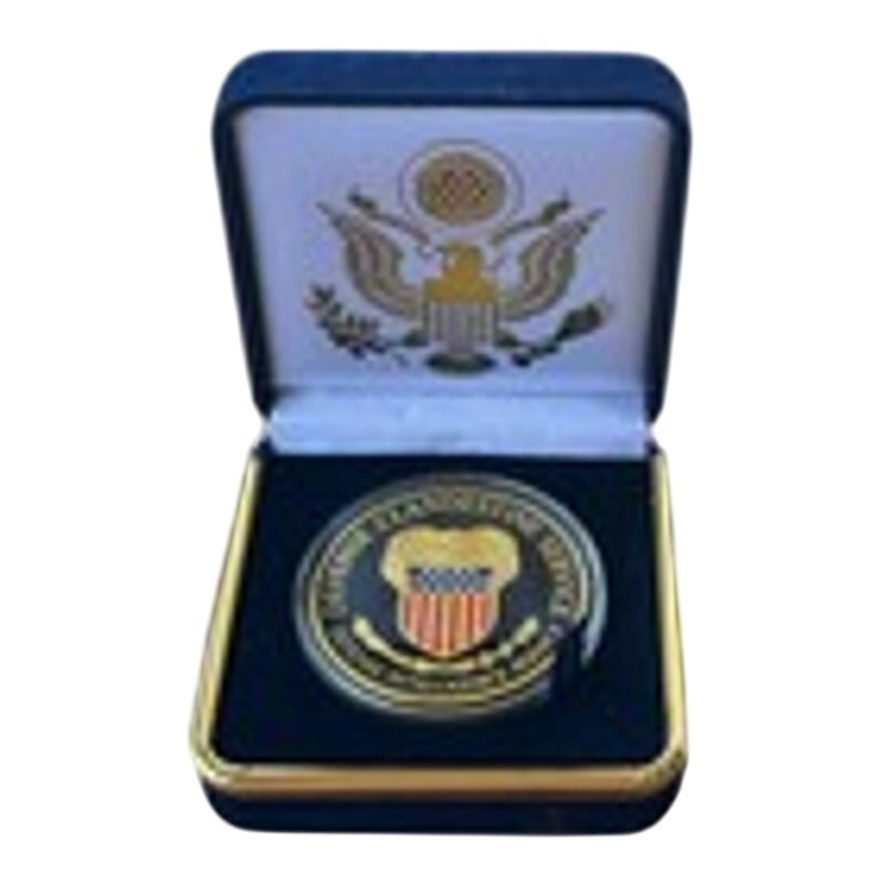 Department of Energy (DOE) Challenge Coin With Blue Velvet Case. Fast Shipping!