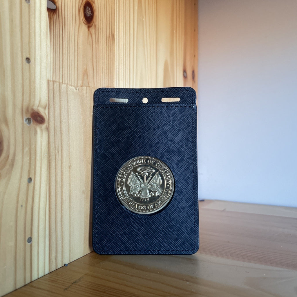Perfect Fit Challenge Coin Holder Credential Double ID Credit Card Wallet