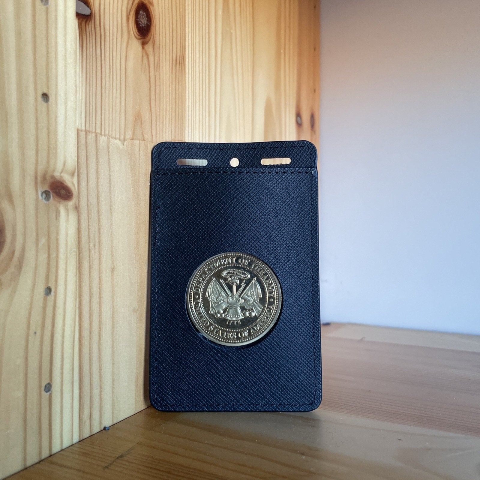 Perfect Fit Challenge Coin Holder Credential Double ID Credit Card Wallet