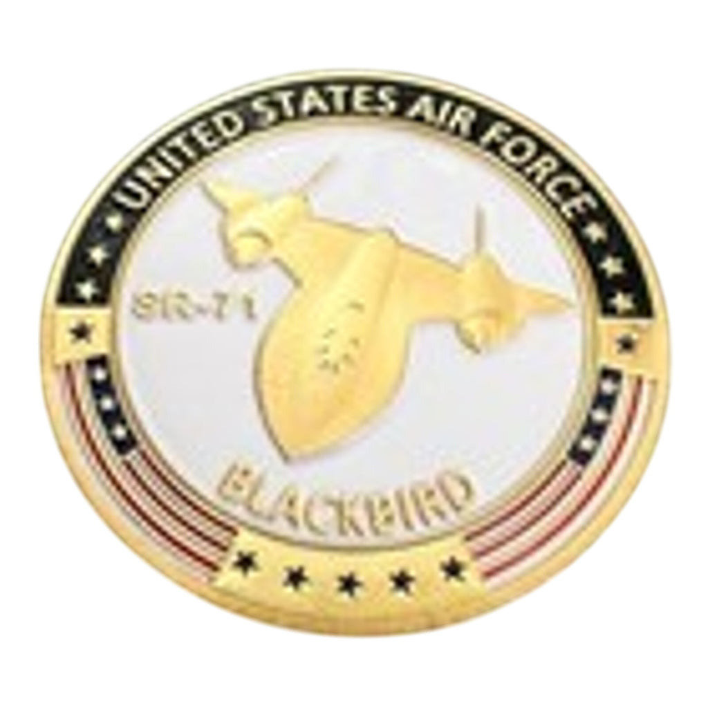 U S AIR FORCE SR-71 BLACKBIRD Challenge Coin With Blue Velvet Case