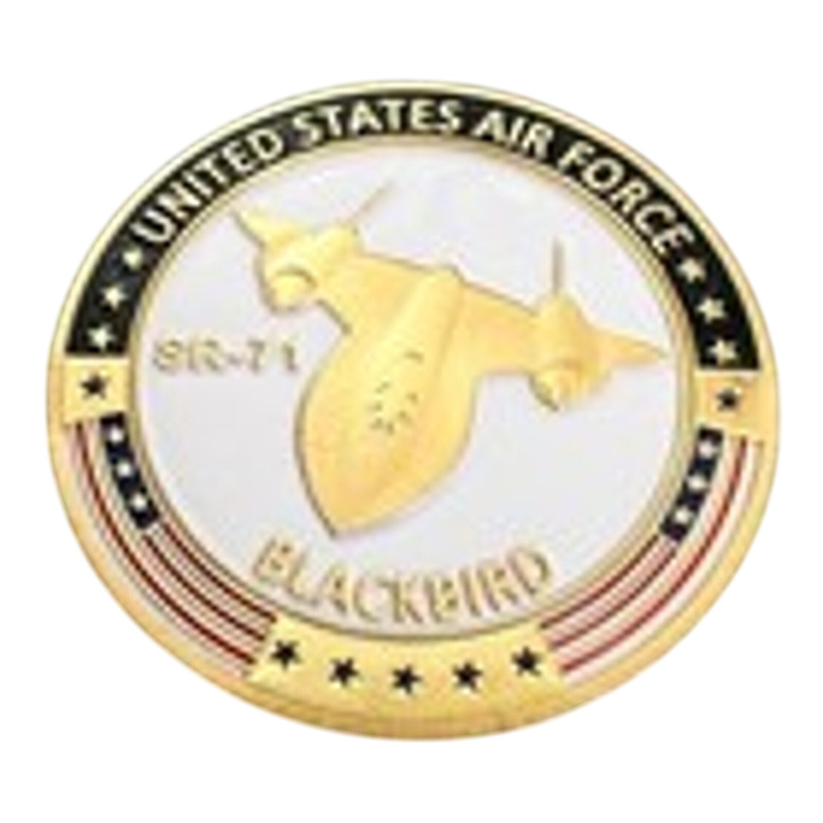 U S AIR FORCE SR-71 BLACKBIRD Challenge Coin With Blue Velvet Case