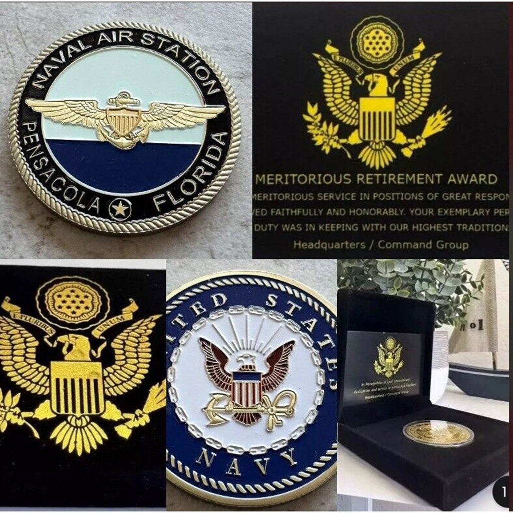 USN Navy aviation Base NAS Pensacola Florida USA Retirement Award