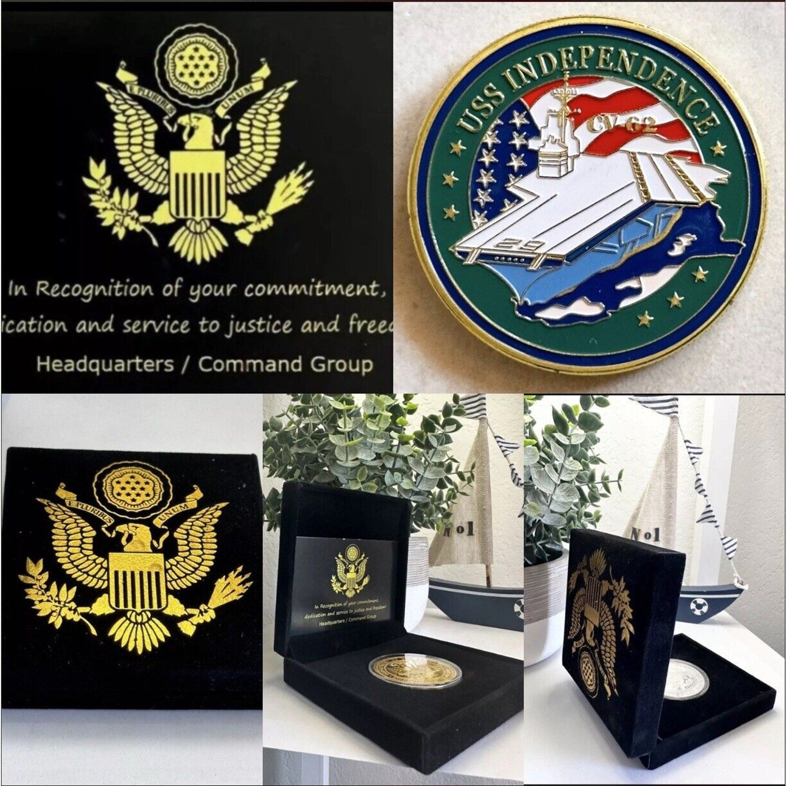 US NAVY - USS INDEPENDENCE CV-62 Challenge Coin .USN