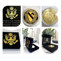 Fort Hood - 1st Calvary Division Coin USA army With Special Velvet Case