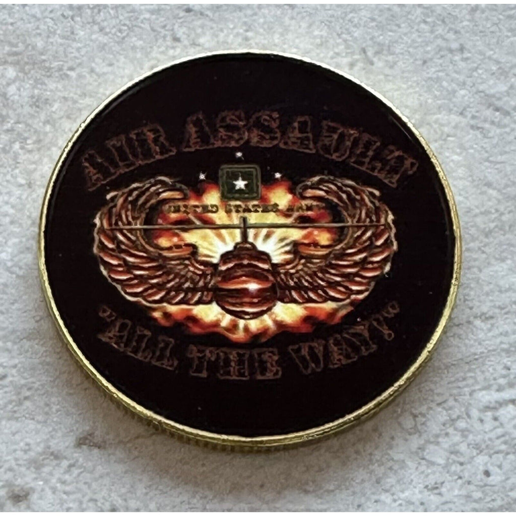 ARMY AIR ASSAULT US Army Challenge Coin With Special Velvet Case