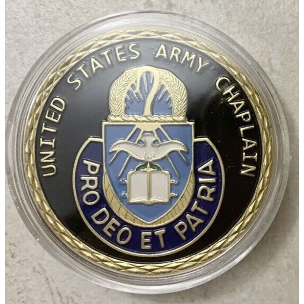 U S Army CHAPLAIN CORPS Religious Administration Challenge Coin. USA AMY