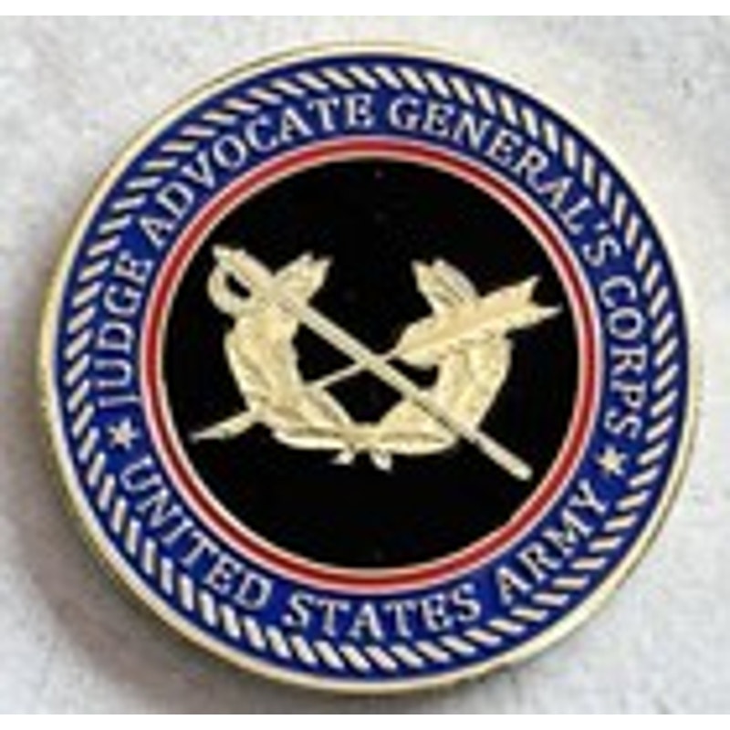 US ARMY (JAG) JUDGE ADVOCATE GENERAL'S CORPS Challenge Coin Keychain