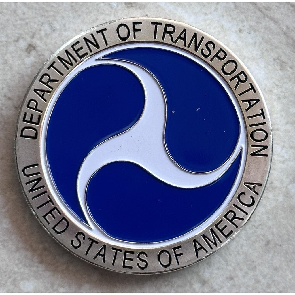 U S Department of the Transportation Challenge Coin w/ Retirement Award