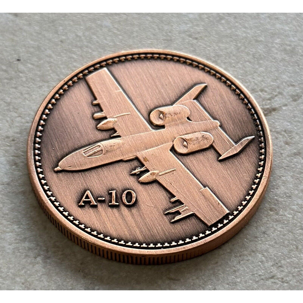 U S Air Force A-10 THUNDERBOLT II (Copper) Challenge Coin Usaf