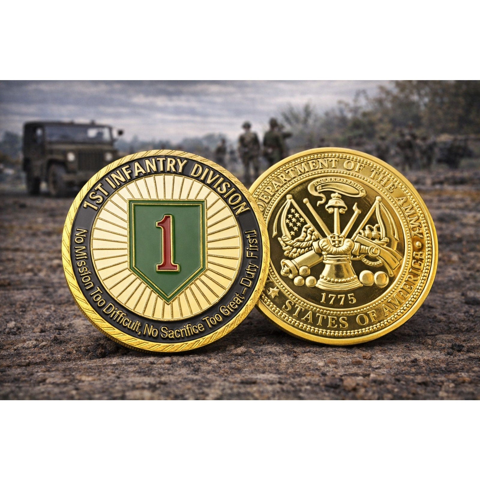 U.S. Army 1st Infantry Division Challenge Coin ·FAST SHIPPING· ·NEW·