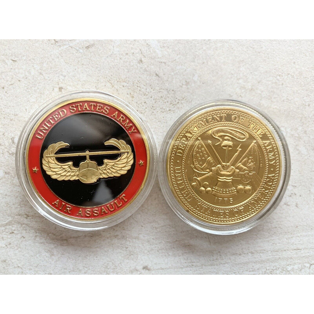 AIR ASSAULT Airborne US Army with Credential coin holder wallet -Fast Ship