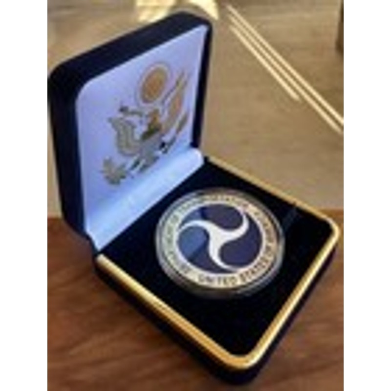 Department of Energy (DOE) Challenge Coin With Blue Velvet Case. Fast Shipping!