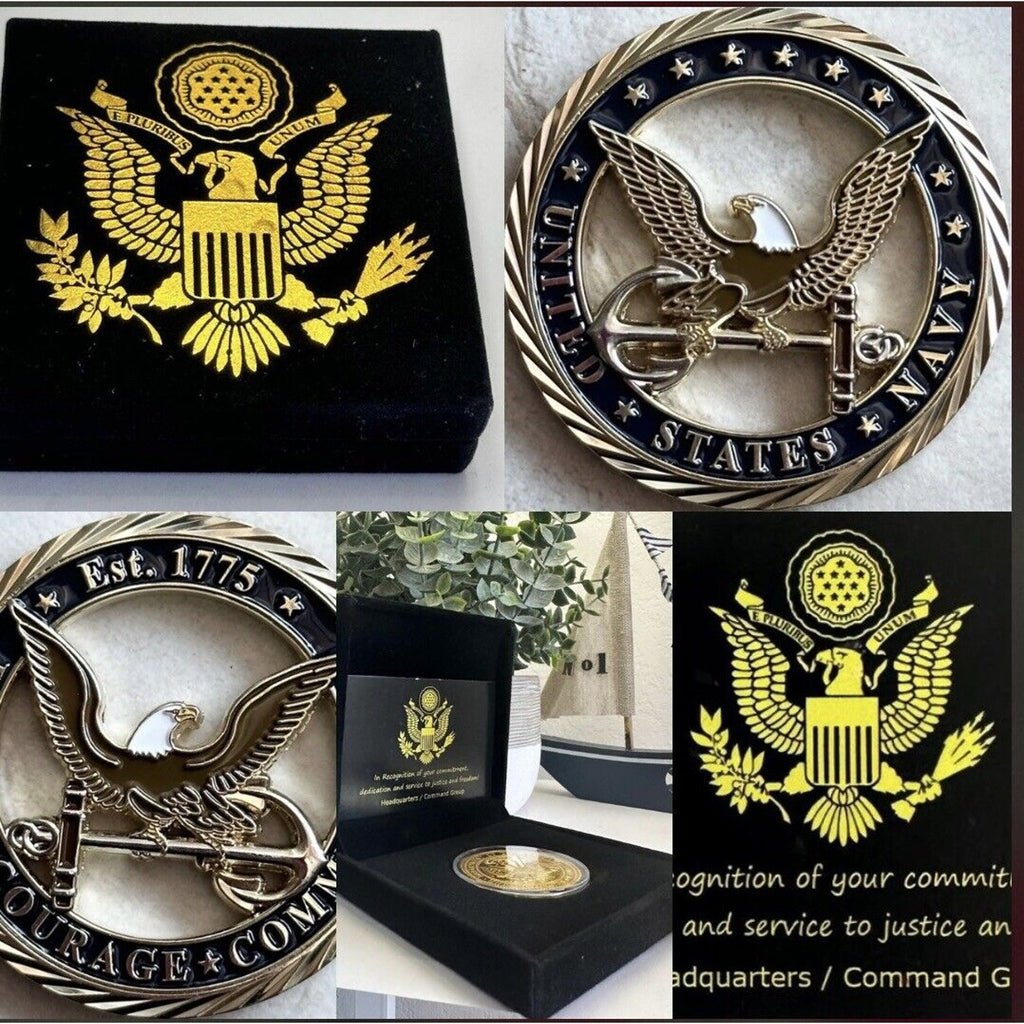 Challenge Coin U.S. NAVY EAGLE CUT OUT CHALLENGE COIN USA