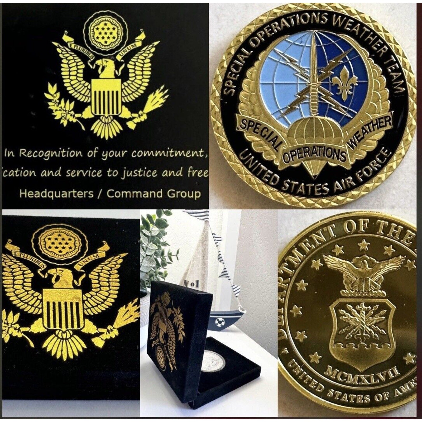 U S AIR FORCE SPECIAL OPERATIONS WEATHER TEAM Challenge Coin USA