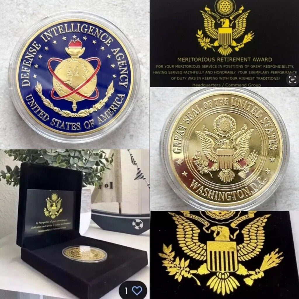 Defense Intelligence Agency (DIA) Retirement Award Coin
