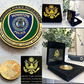 CITY OF HOUSTON Police Dept. Challenge Coin With Special Velvet Case