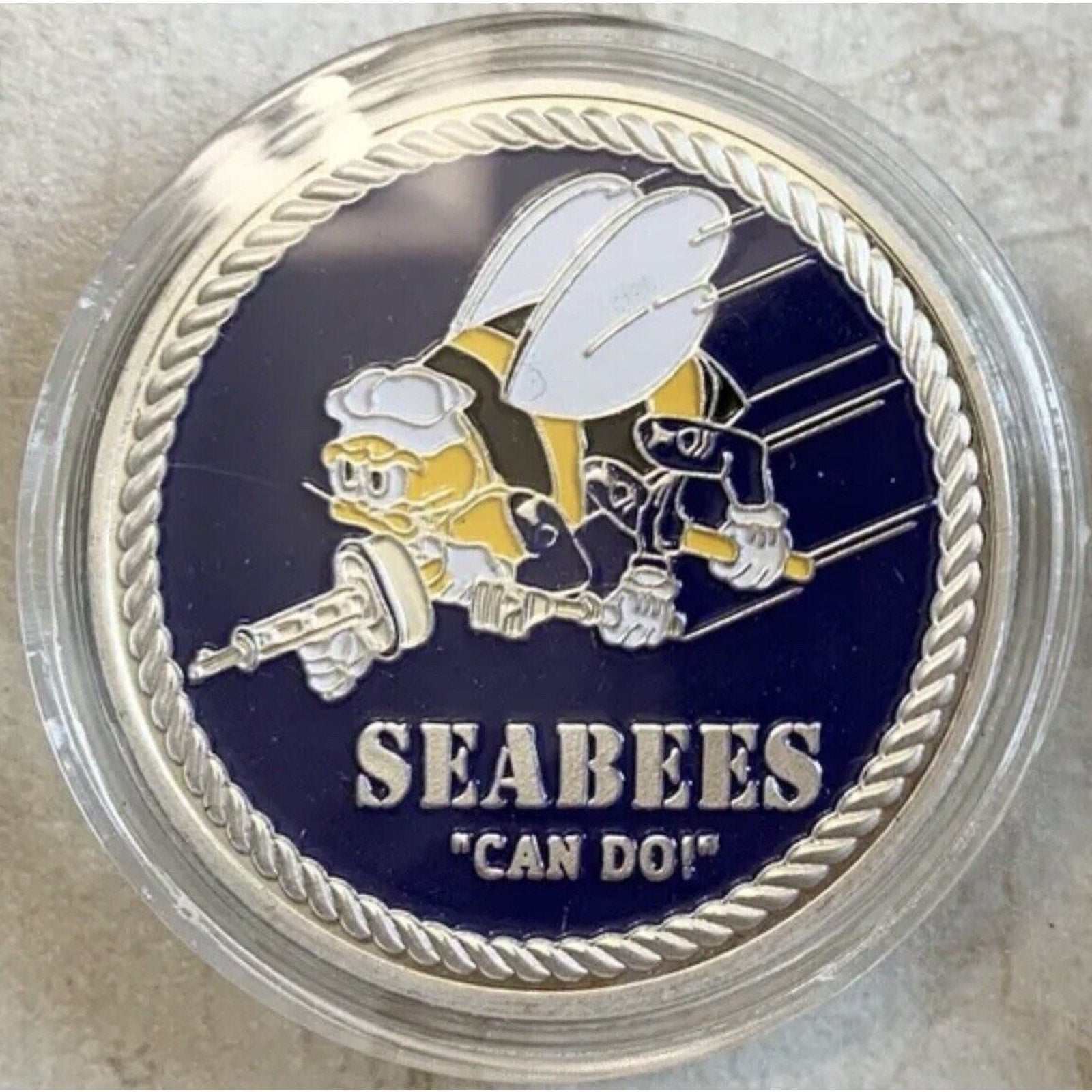 US NAVY SEABEES "CAN DO!" Challenge Coin - USA