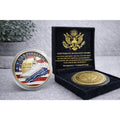 US NAVY USS FORRESTAL CV-59 Challenge Coin w/ Retirement Award