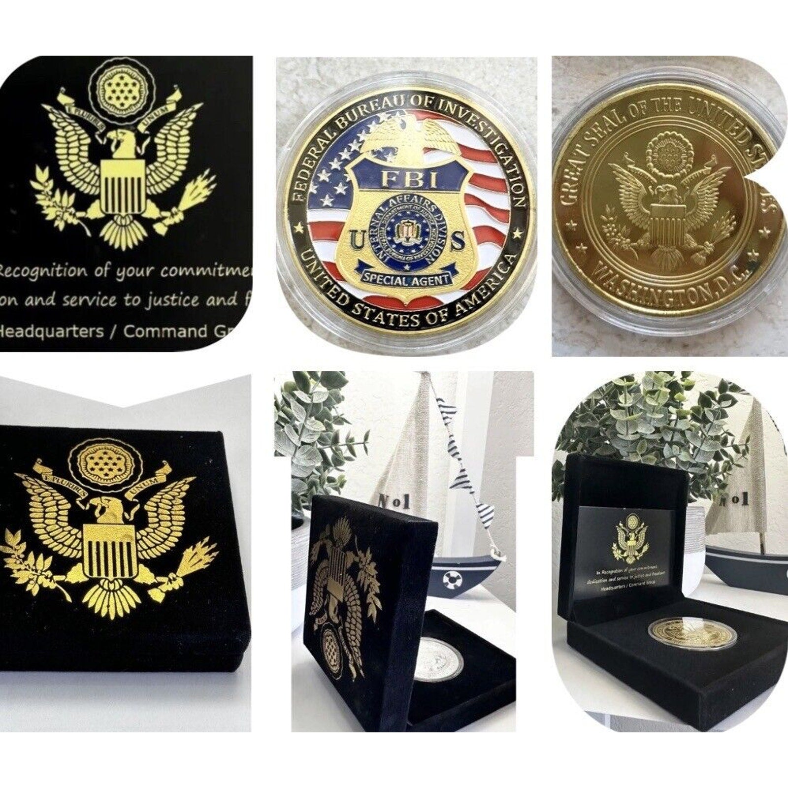 FBI Federal Bureau Of Investigation United States Challenge Coin USA