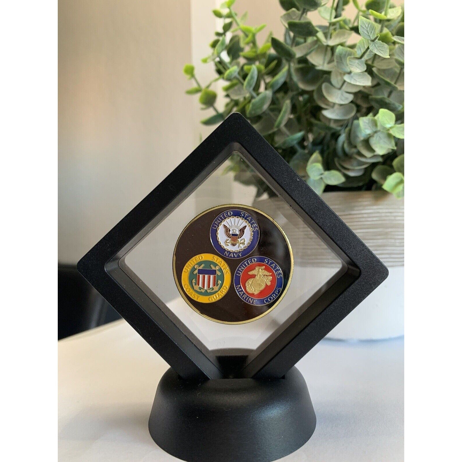 USN NAVAL AVIATOR GOLD WINGS PILOT TOP GUN AVIATION Challenge Coin NAVY W/case