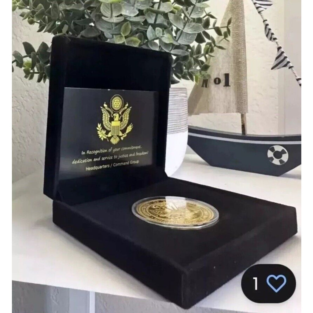 USN NAVAL AVIATOR GOLD WINGS PILOT TOP GUN AVIATION Coin Retirement Award
