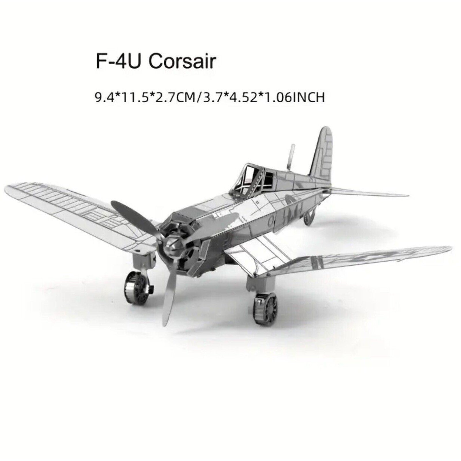 Metal Earth F4U Corsair US Fighter Plane 3D DIY Model Building Kit Aircraft